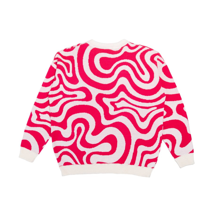 Playwithpattero Gravity Maps Knit Sweater Pink 2