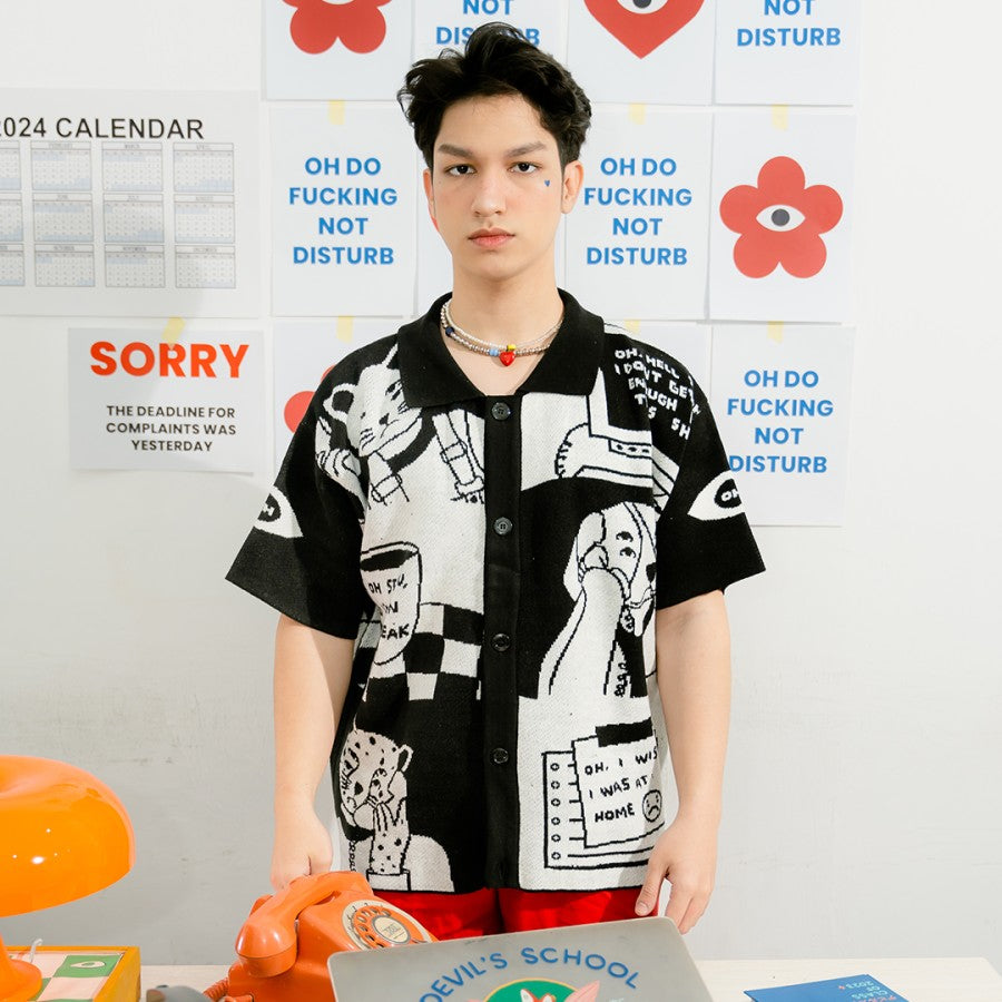 "On A Break" Knitted Shirt - Oh.Irv