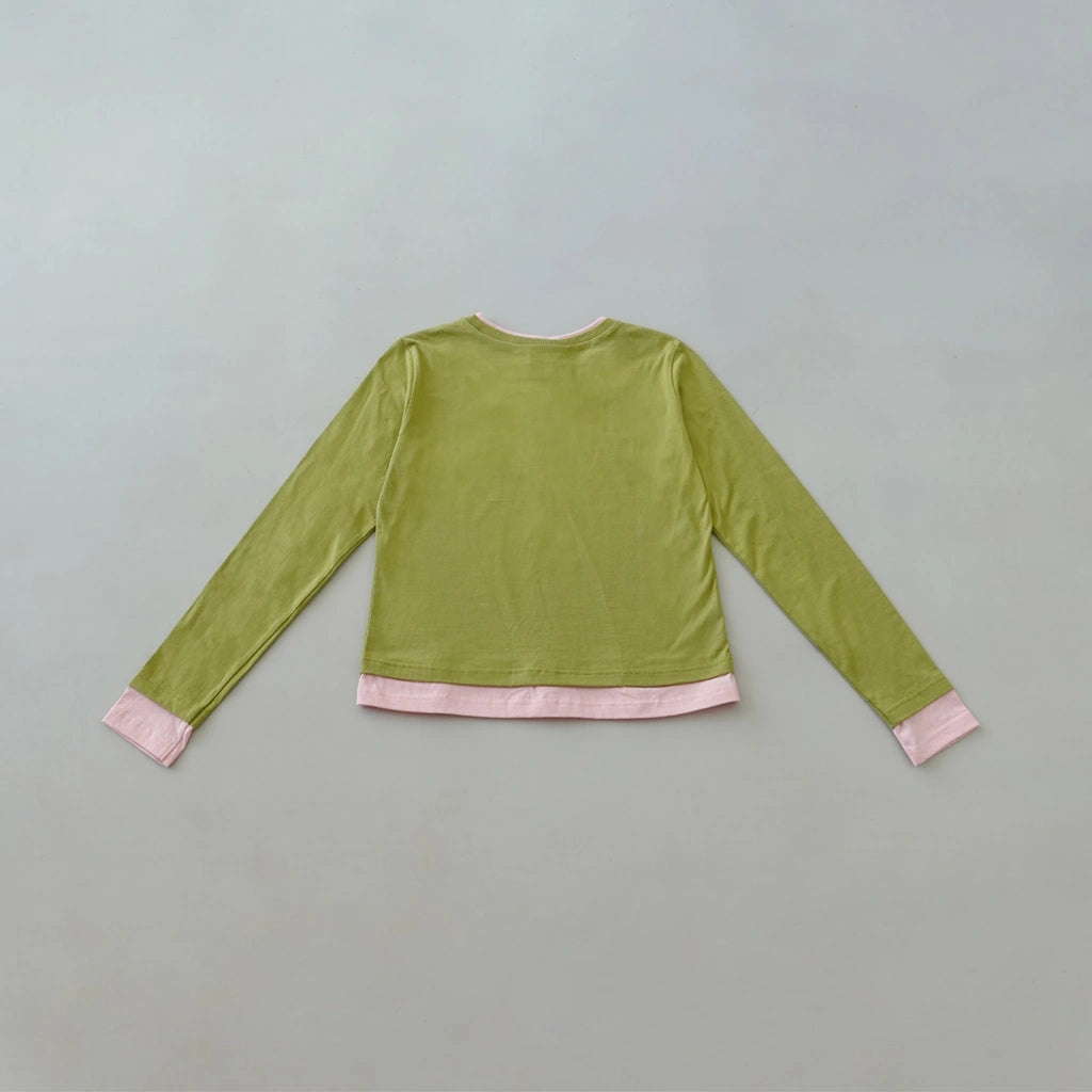 Peep Tee LS Pistachio - Argyle & Oxford