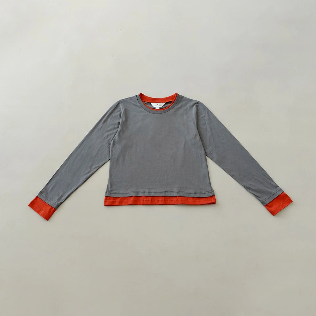 Peep Tee LS Popy Seed - Argyle & Oxford