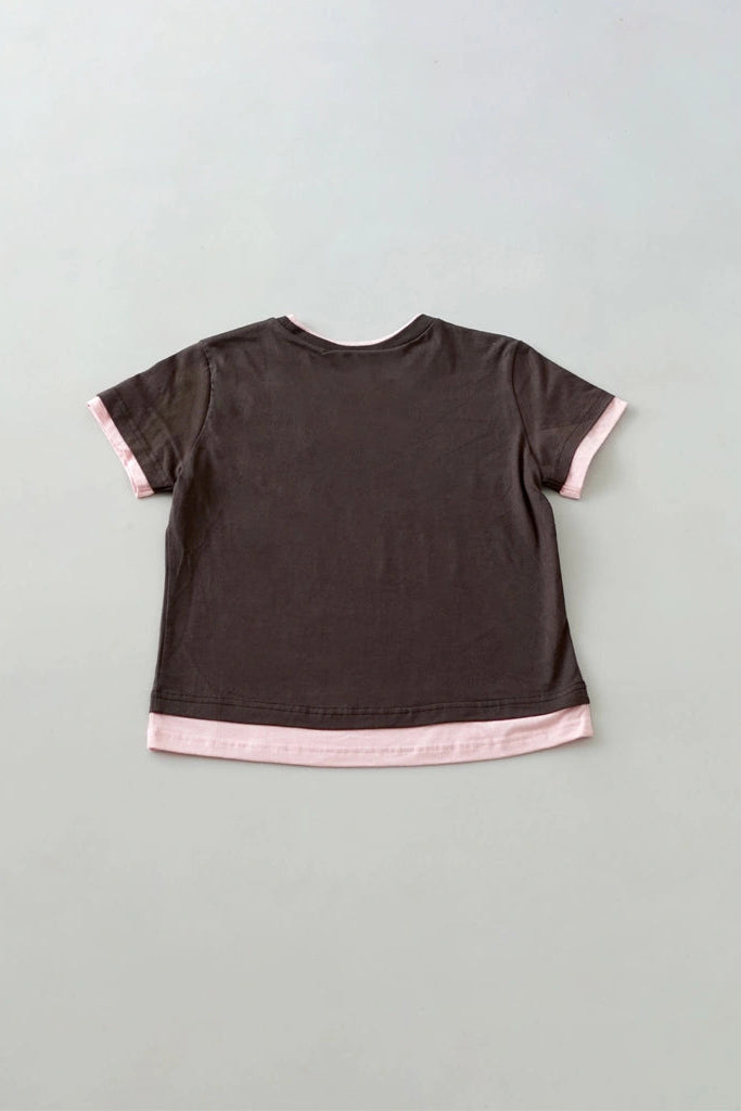 Peep Tee SS Cocoa - Argyle & Oxford