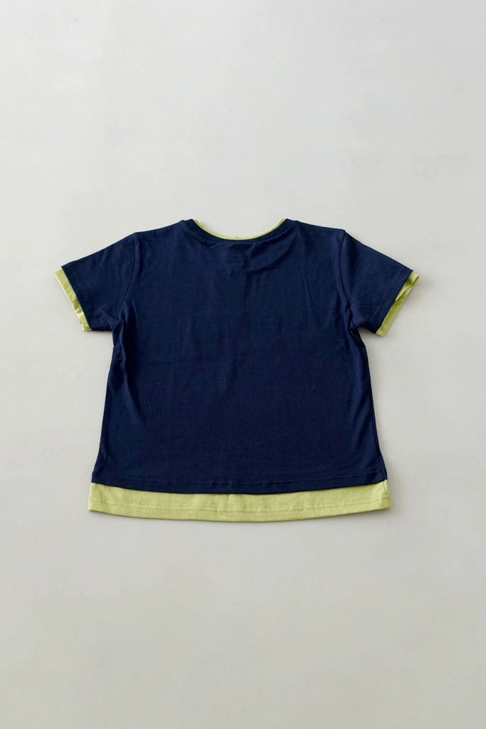 Peep Tee SS Navy - Argyle & Oxford