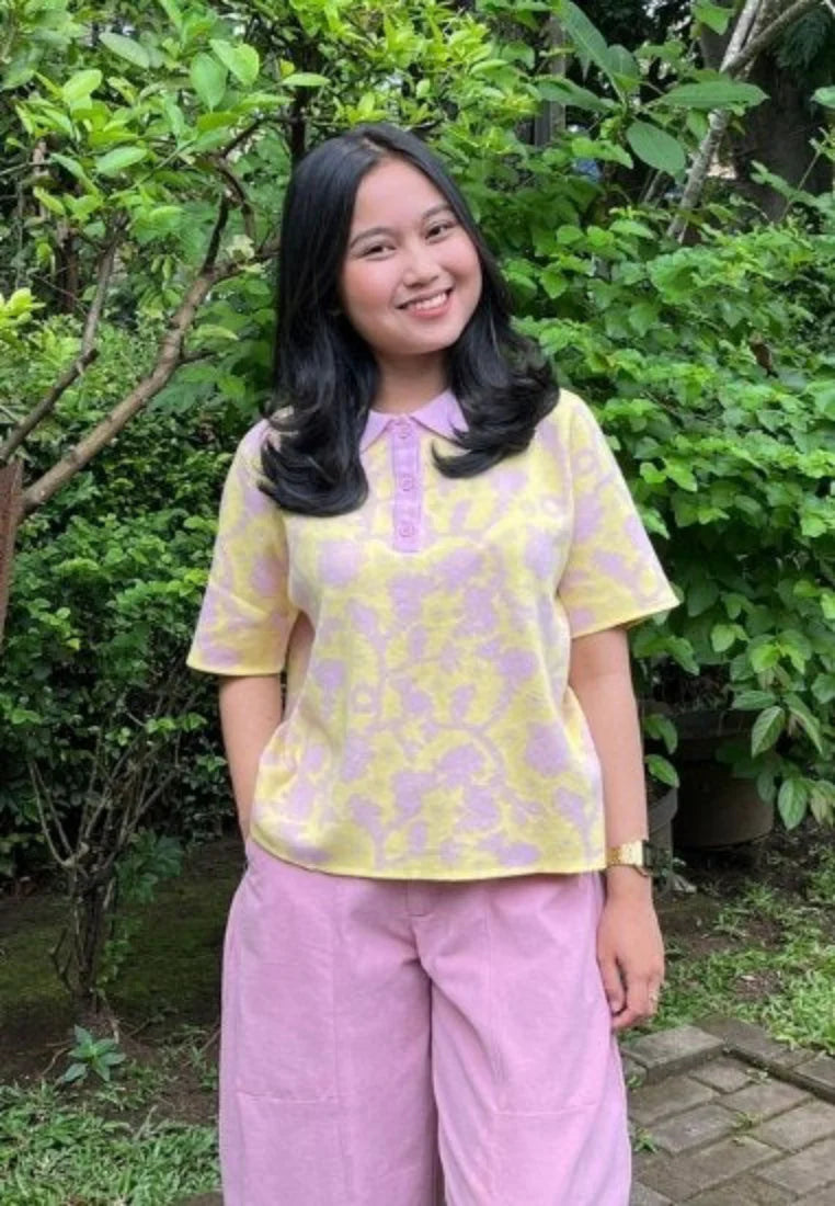 Nonaetal Velma Jalak Knit Polo Short Sleeve - Nona