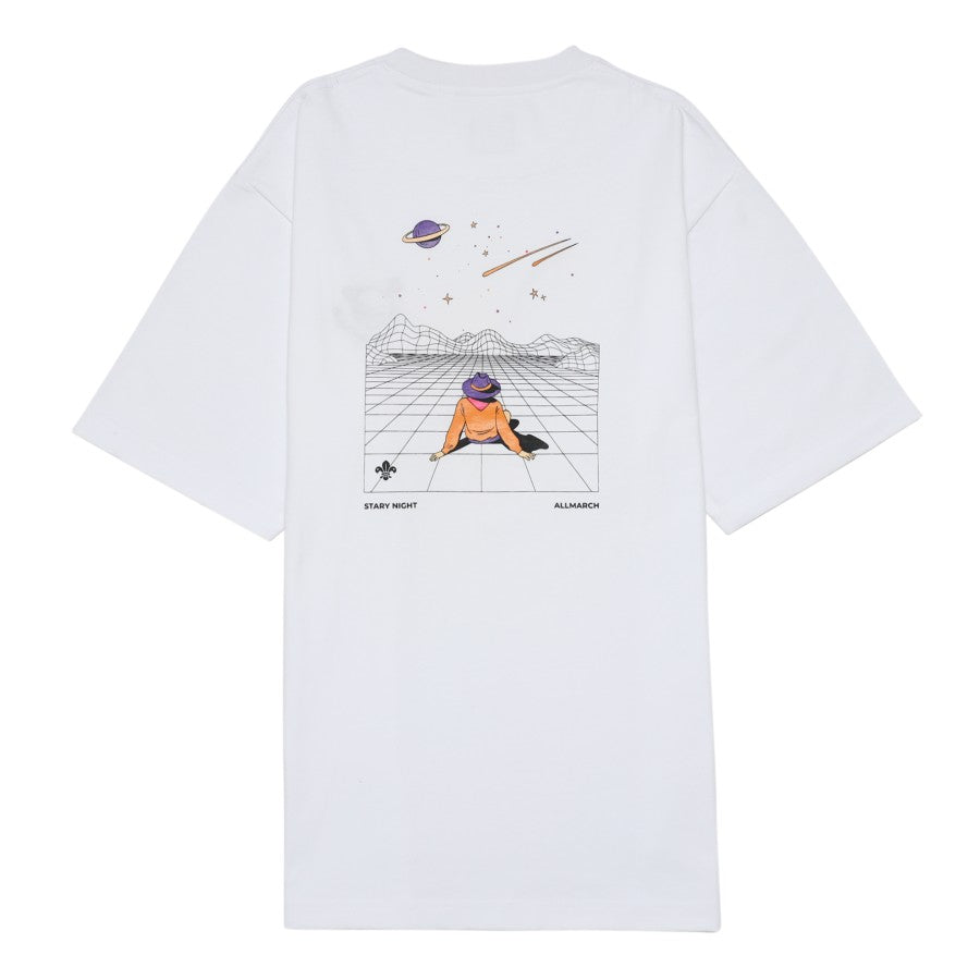 Stary Night Tshirt White - All March
