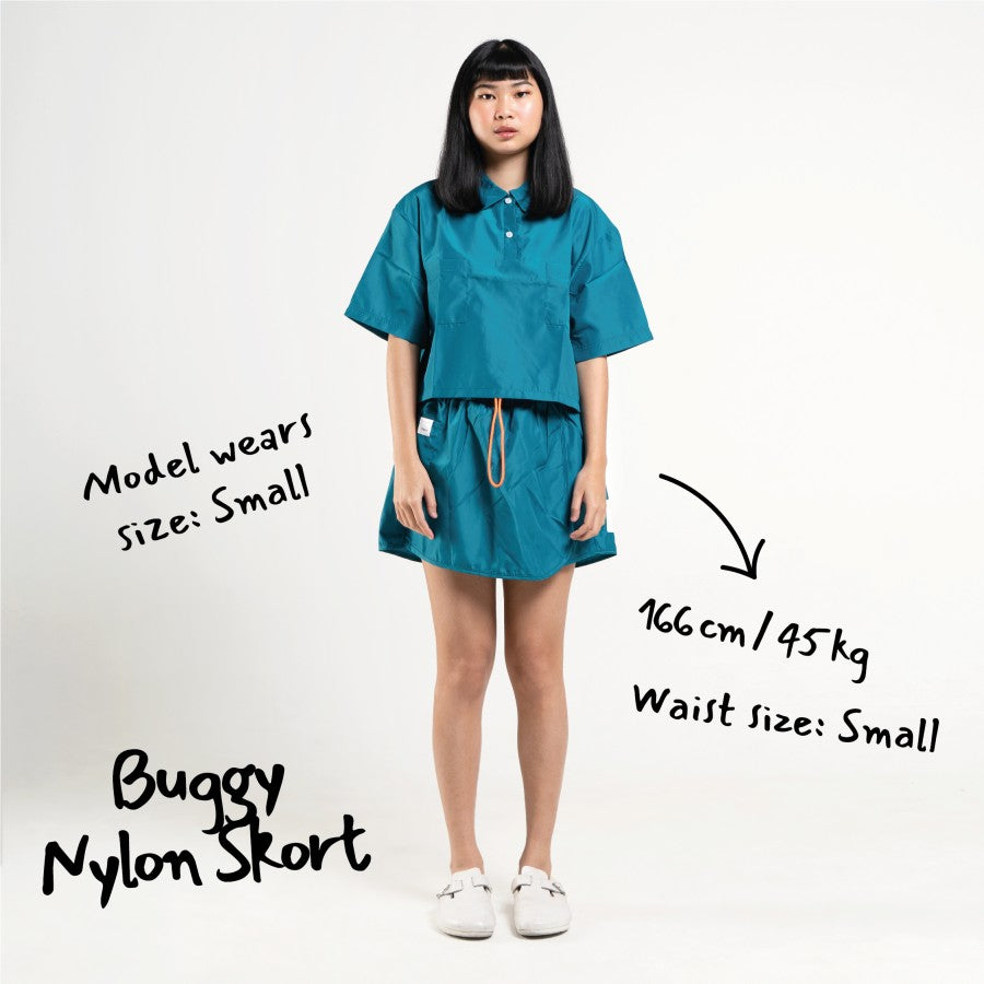 Buggy Nylon Skort Luxe Petrol Green - Taka