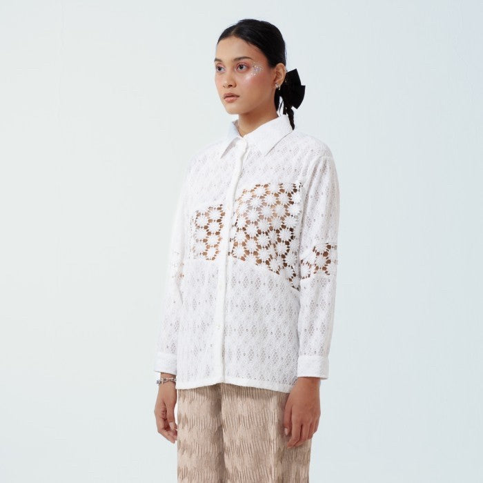 Bianca Shirt Long Sleeve White - Toko Didiyo