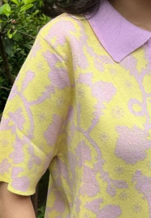 Nonaetal Velma Jalak Knit Polo Short Sleeve - Nona