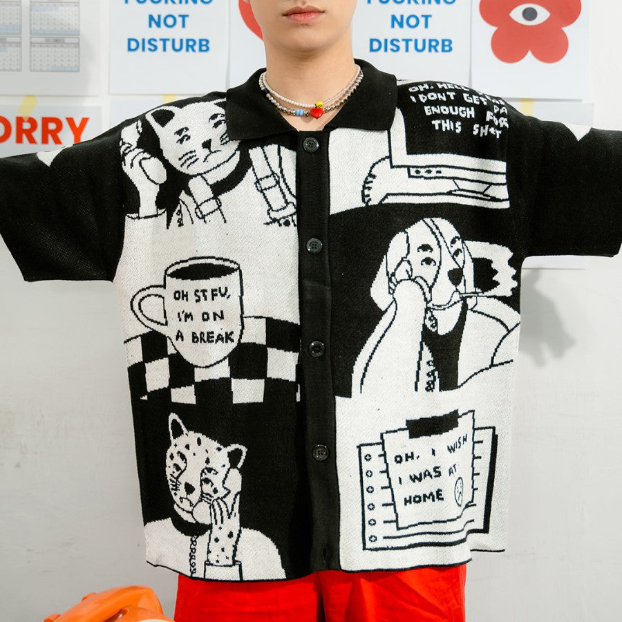 "On A Break" Knitted Shirt - Oh.Irv
