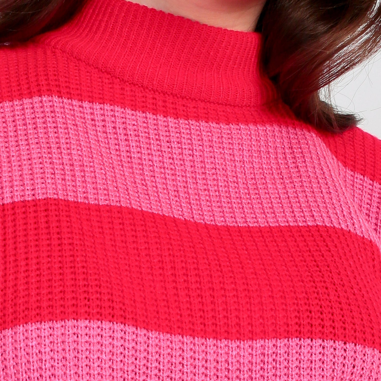 Tango Stripes Sweater Red Pink - Tuff Puff