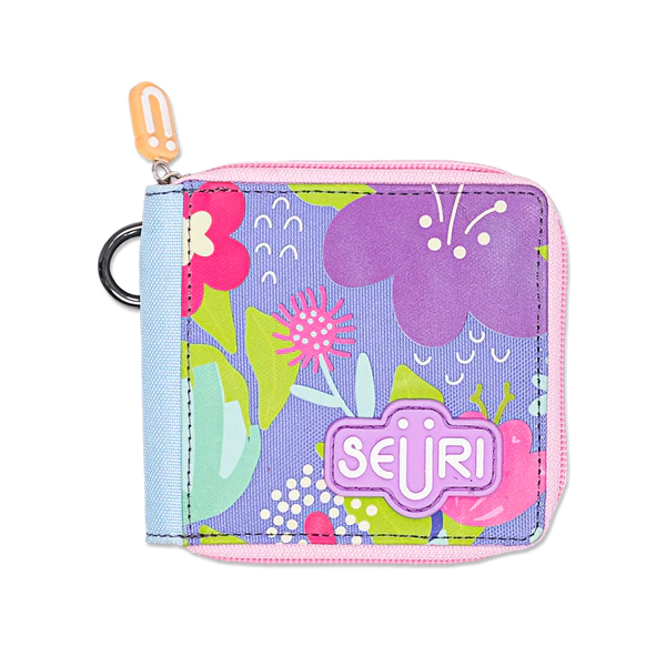 Whimsical Bouquet Wallet Purple - Seuri