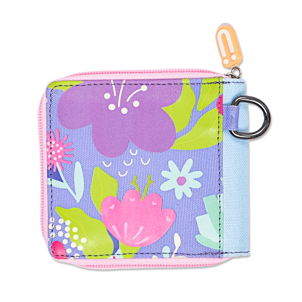 Whimsical Bouquet Wallet Purple - Seuri