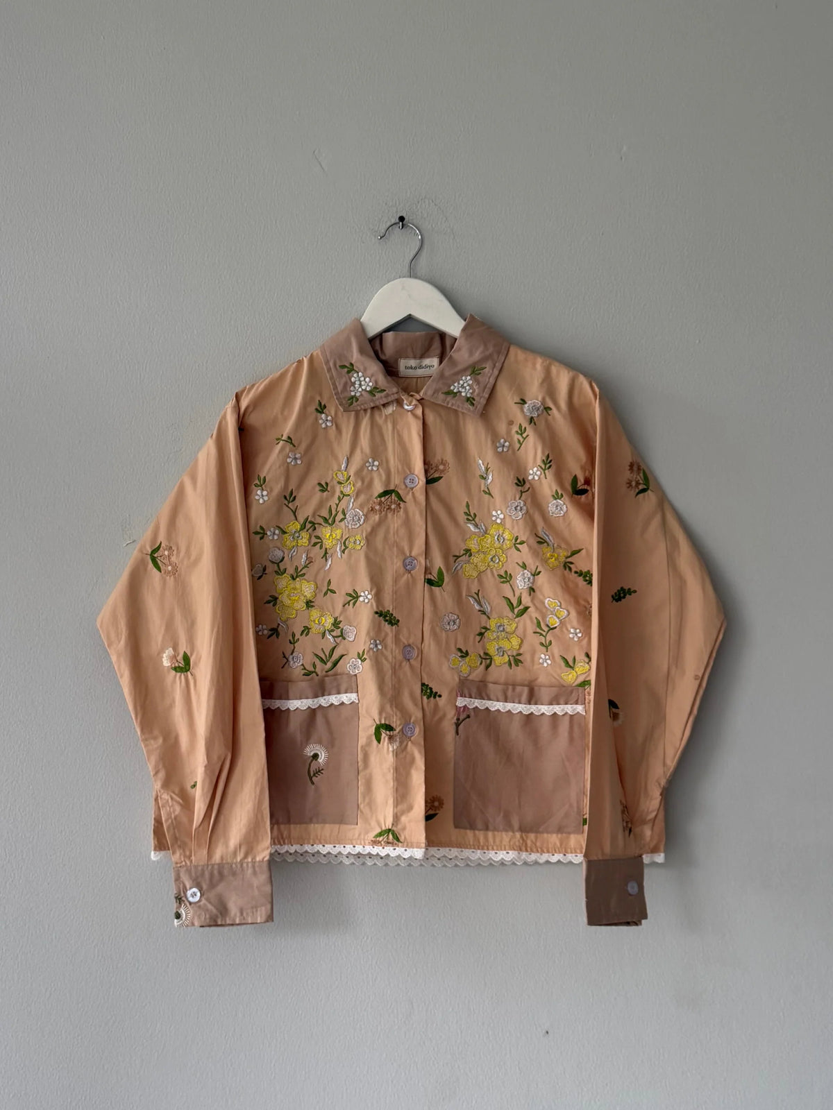 Viva Embroidery Longsleeve Light Brown - Toko Didiyo
