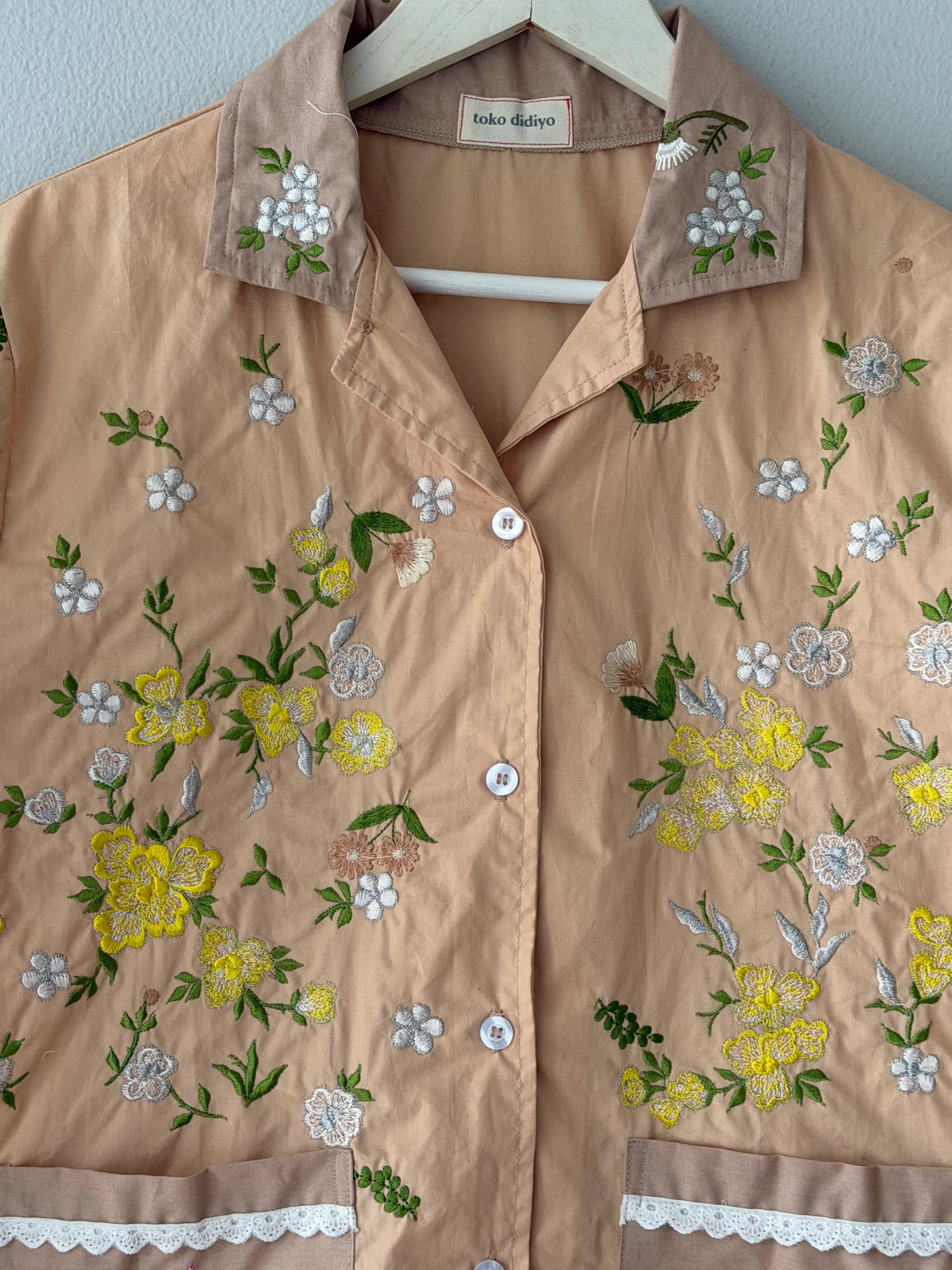 Viva Embroidery Longsleeve Light Brown - Toko Didiyo