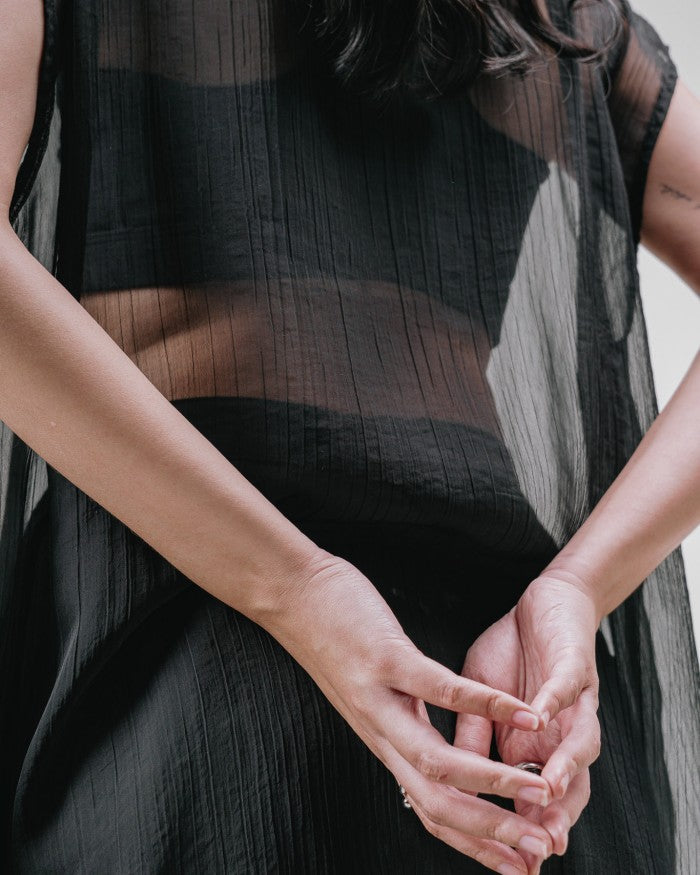 O, Evelyn - Translucent Sack Dress - 237