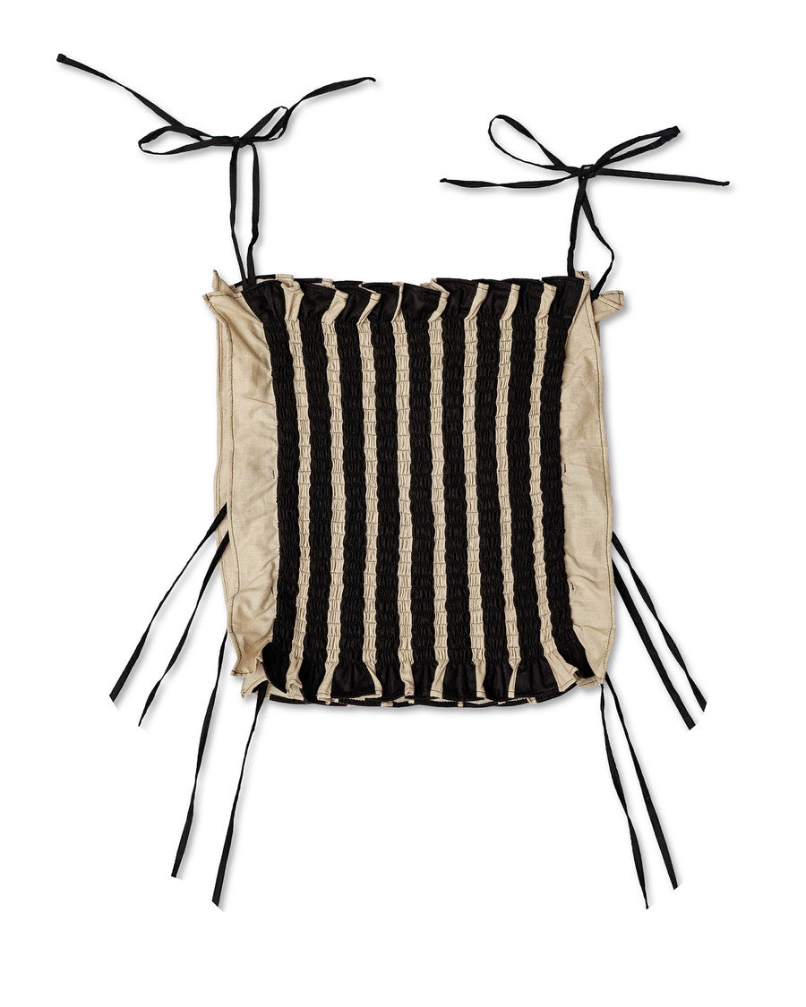 Smoga Vest Black Beige - La Douche Vita