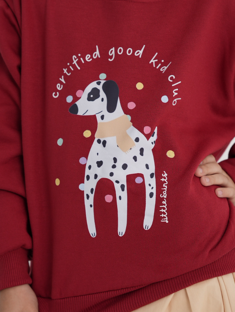 HGL Bambini - Good Kid Sweashirt Maroon - Little Saints