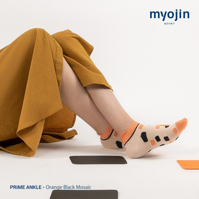Prime Series - Ankle Orange Black Mosaic - Myojin