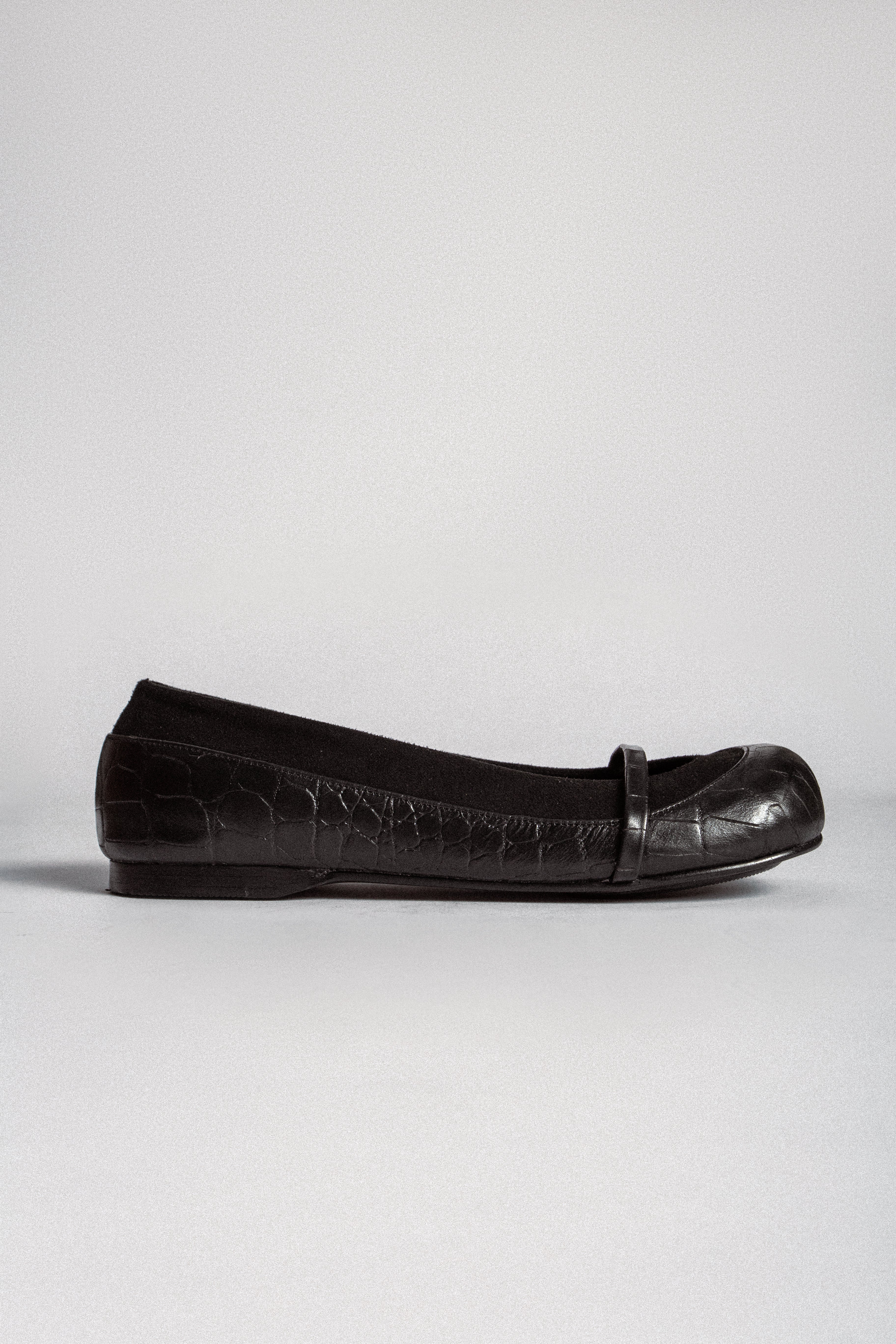 Line Flats Croco Black - MTW