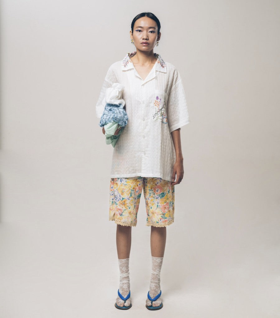 Altair Ribbon Shirt White - Toko Didiyo