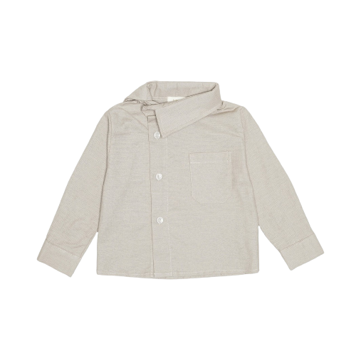 ​Kanazawa Asymetrical Shirt Silkrem - KREM