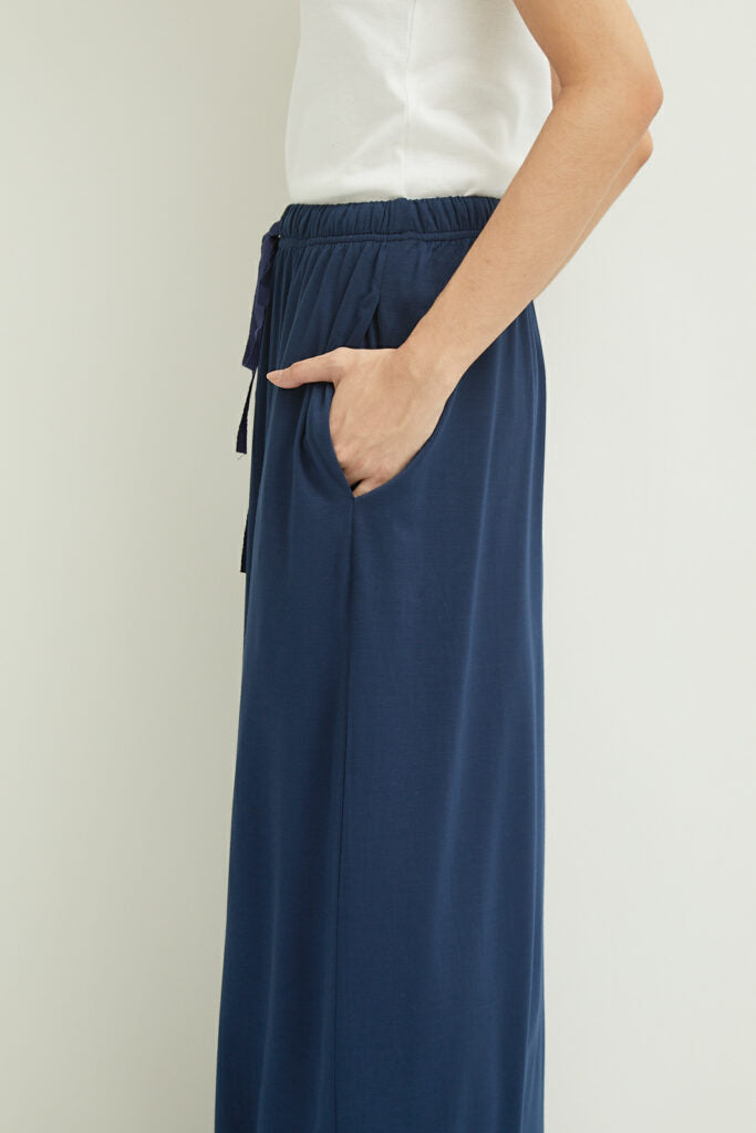 Constantine Maxi Skirt Navy - Shop At Velvet