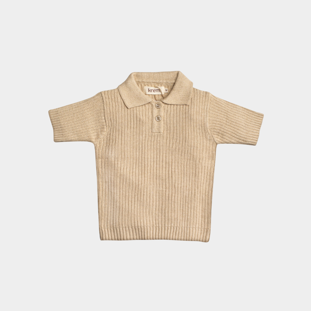HGL Bambini - Anselm Knit Collar Neck - Krem