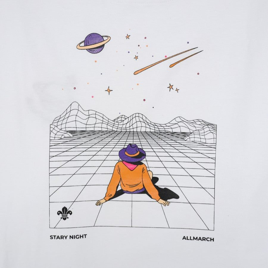 Stary Night Tshirt White - All March