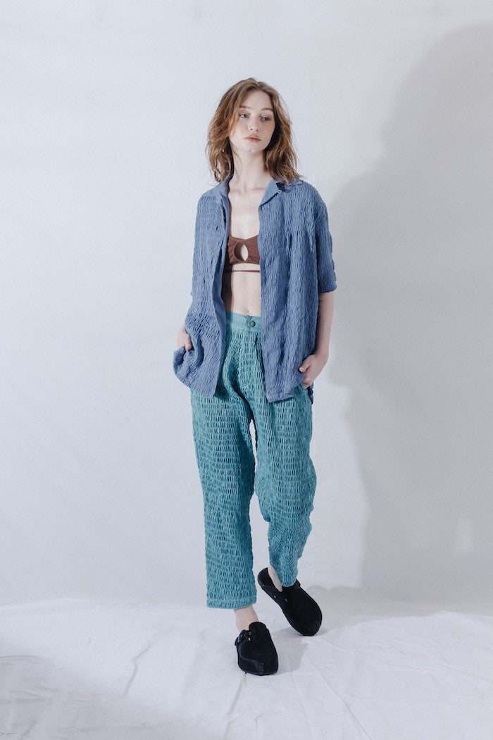 Smockk Steady Pants Teal - La Douche Vita