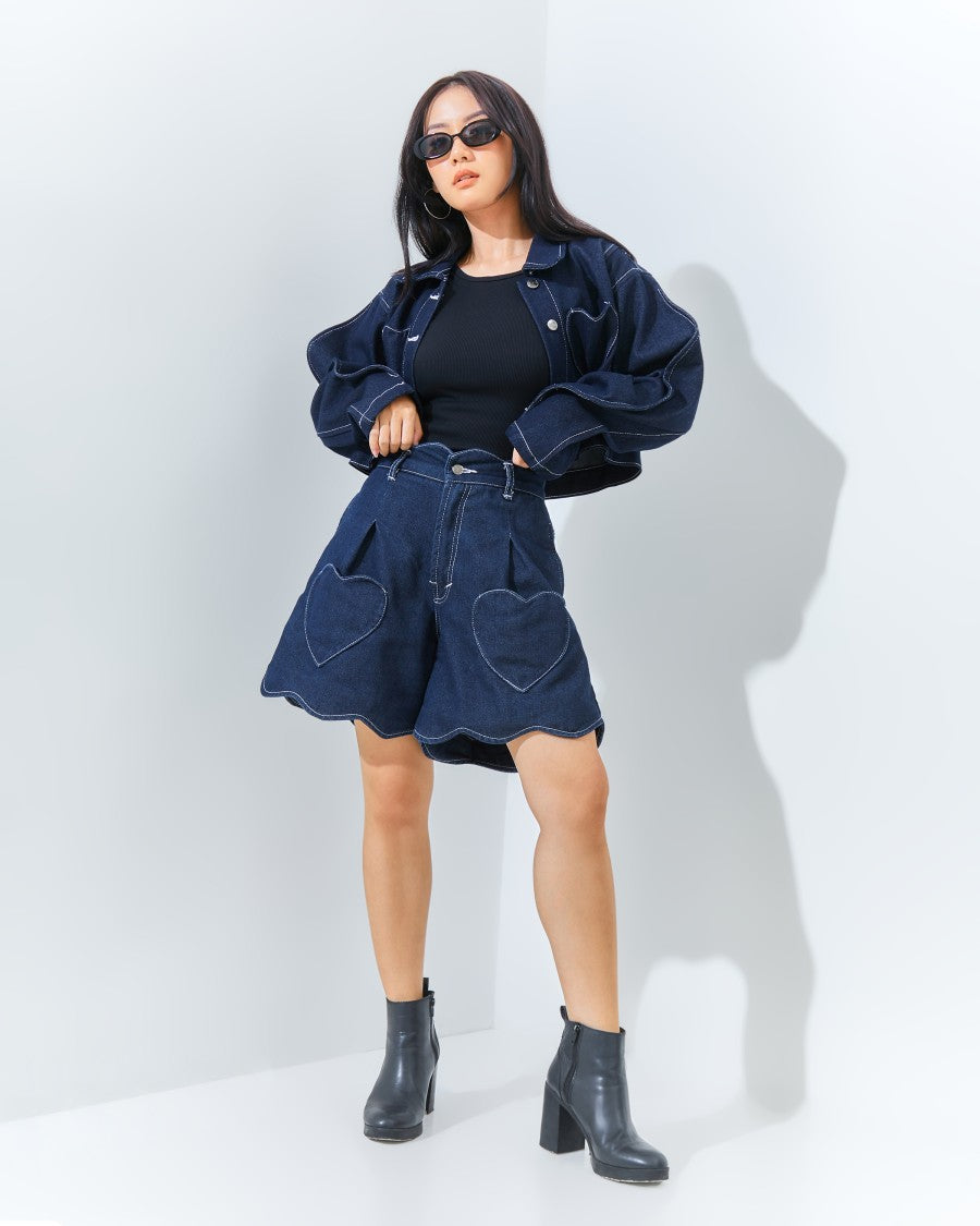 Loey Jacket Dark Navy - Jinzu