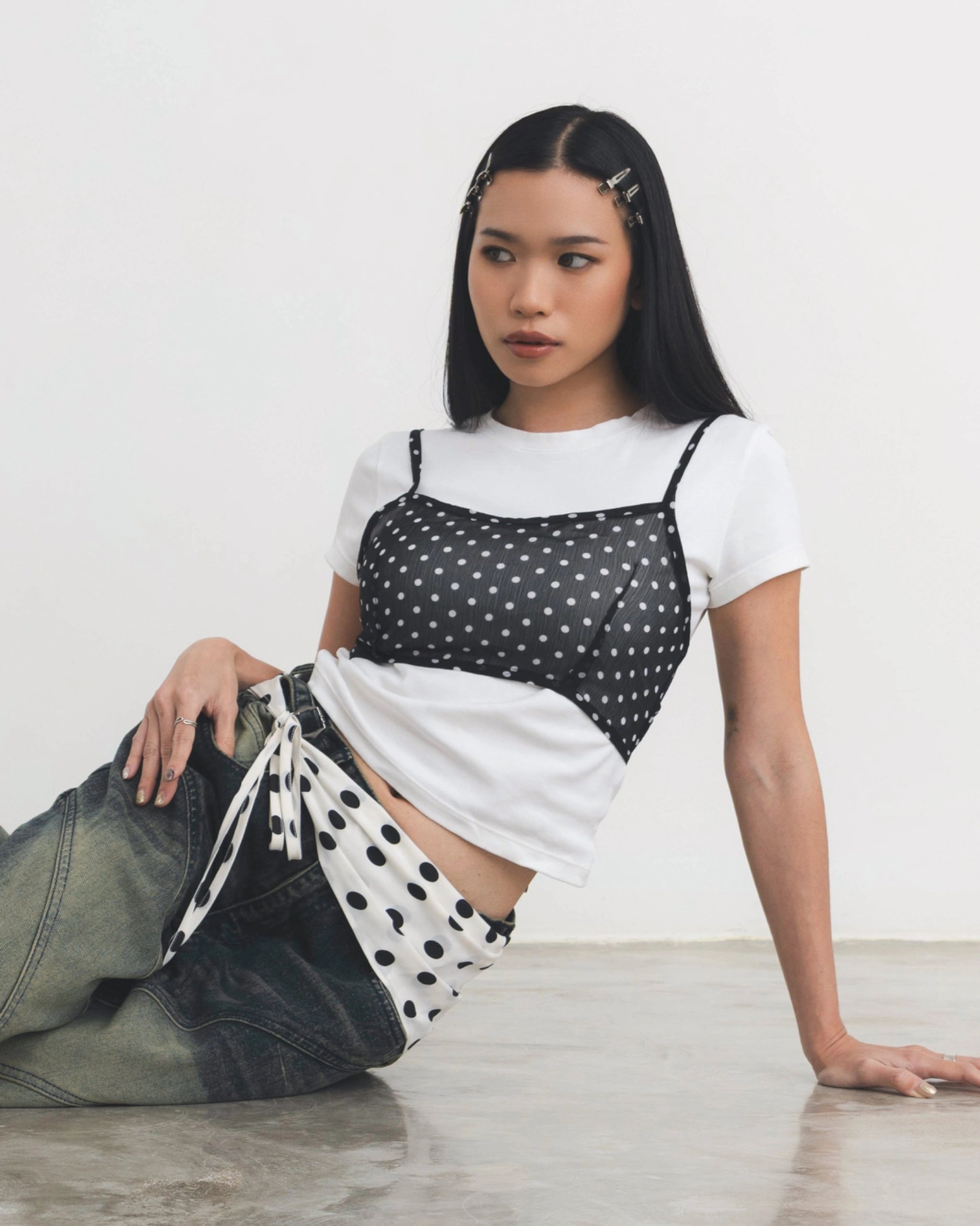 Polka Dot Layer Top - Catha