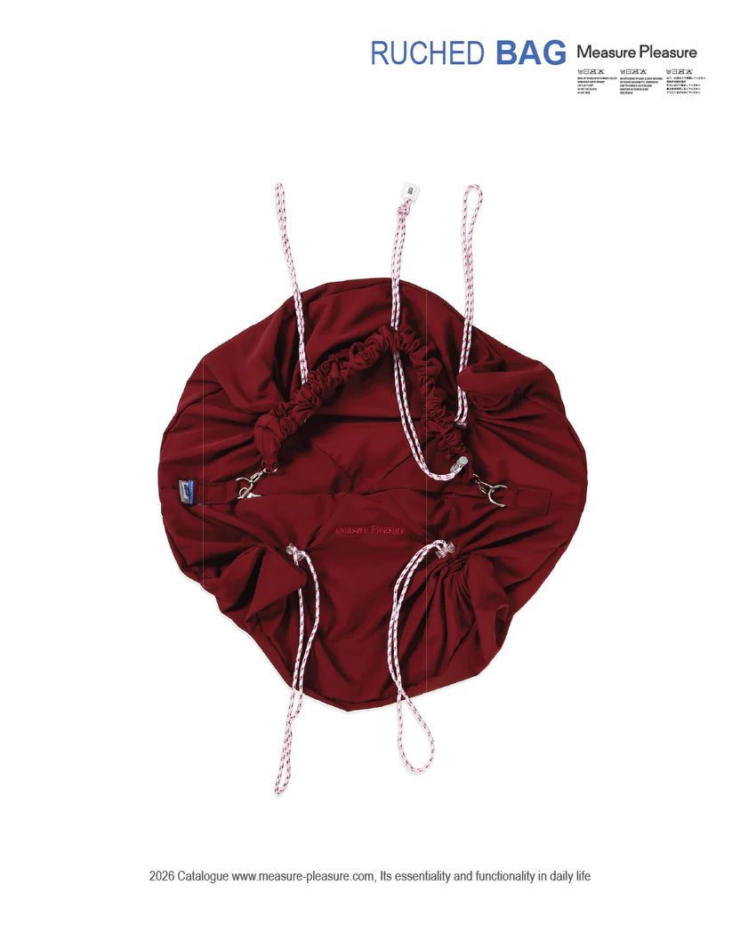 Ruched Bag 705 Bloody Red - Measure Pleasure