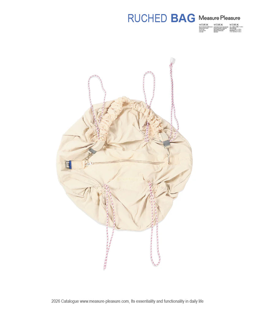Ruched Bag 706 Chalk White - Measure Pleasure