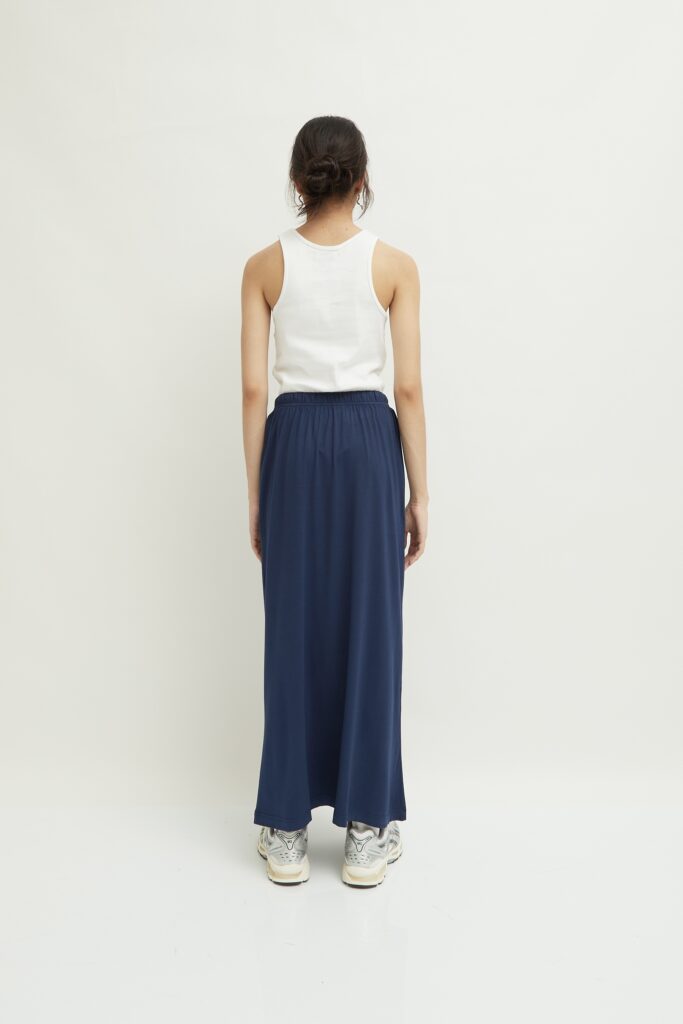 Constantine Maxi Skirt Navy - Shop At Velvet