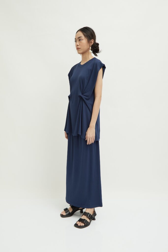Constantine Top Navy - Shop At Velvet