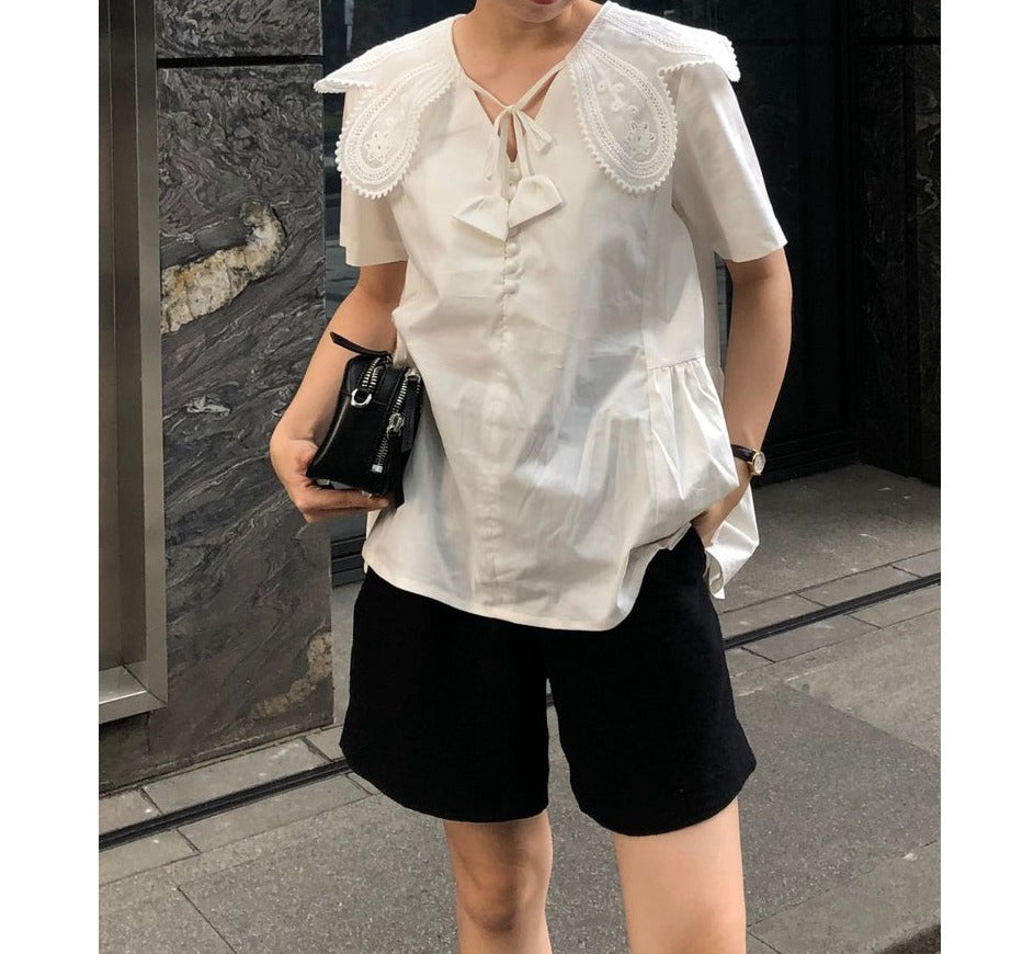 Corra Top - White Collar Concept
