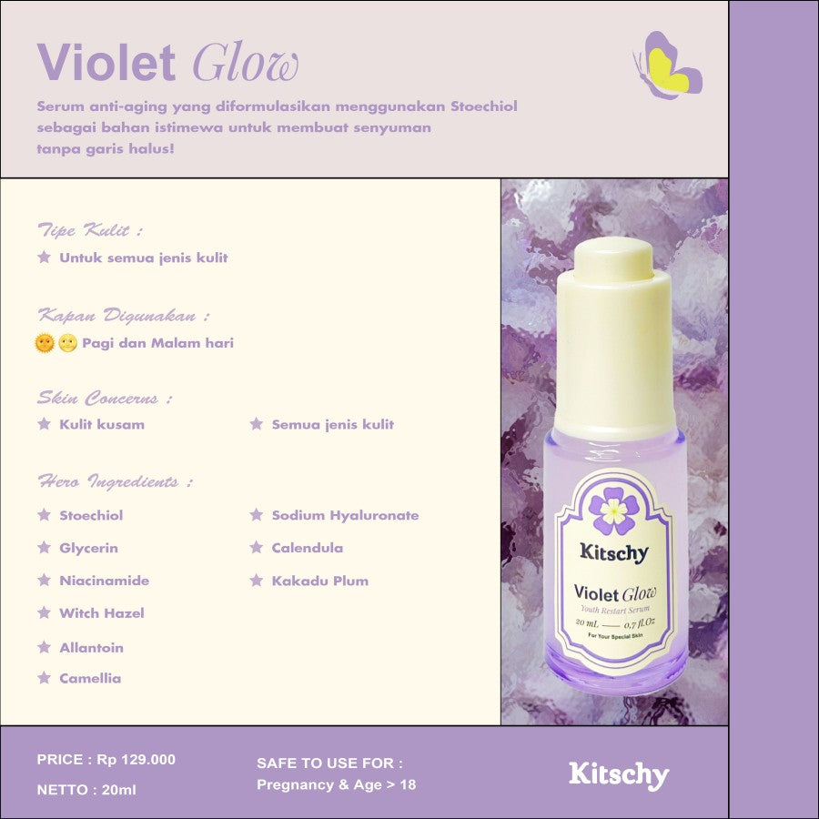 Violet Glow Youth Restart Serum - Kitschy