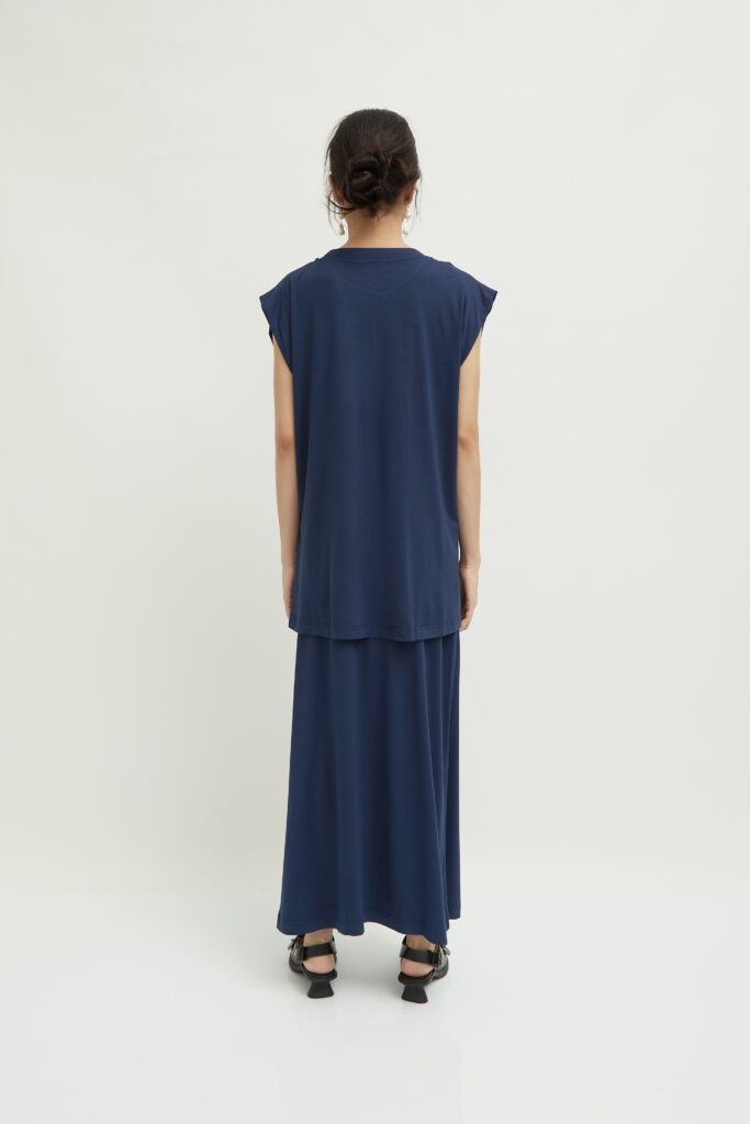 Constantine Top Navy - Shop At Velvet