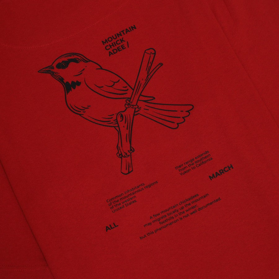 Chickadee T-Shirt Red Brick - All March