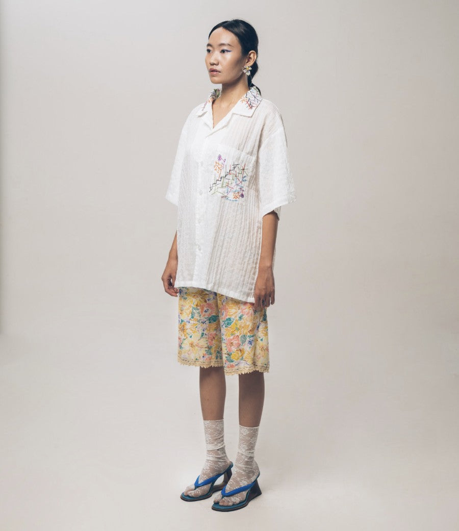 Altair Ribbon Shirt White - Toko Didiyo