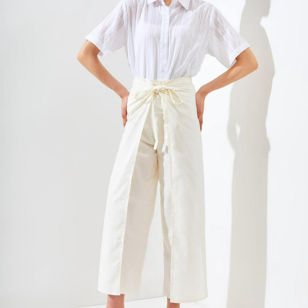 Knot Pants White - Vintage House