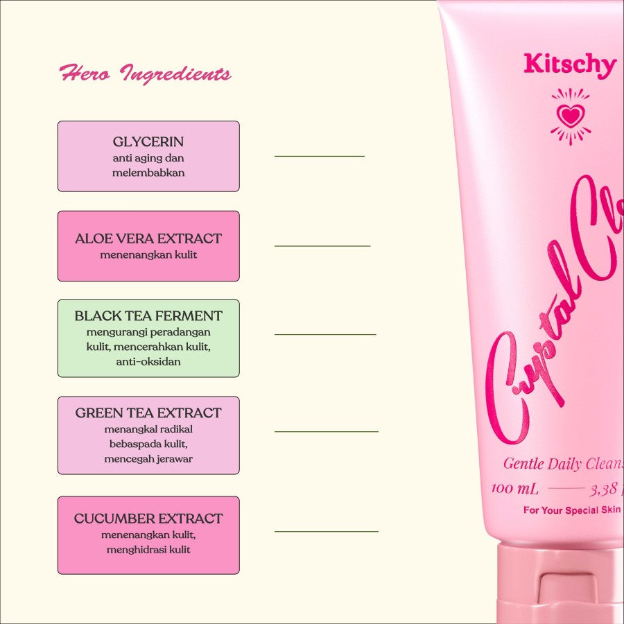 Crystal Clear Gentle Daily Cleanser - Kitschy