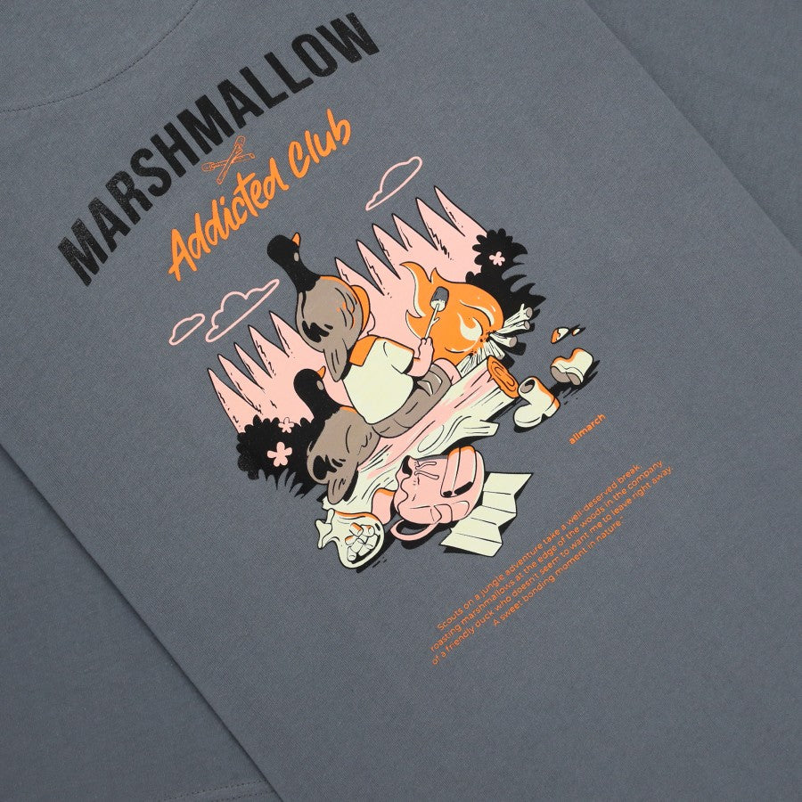 Marshmallow TShirt Deep Grey - All March