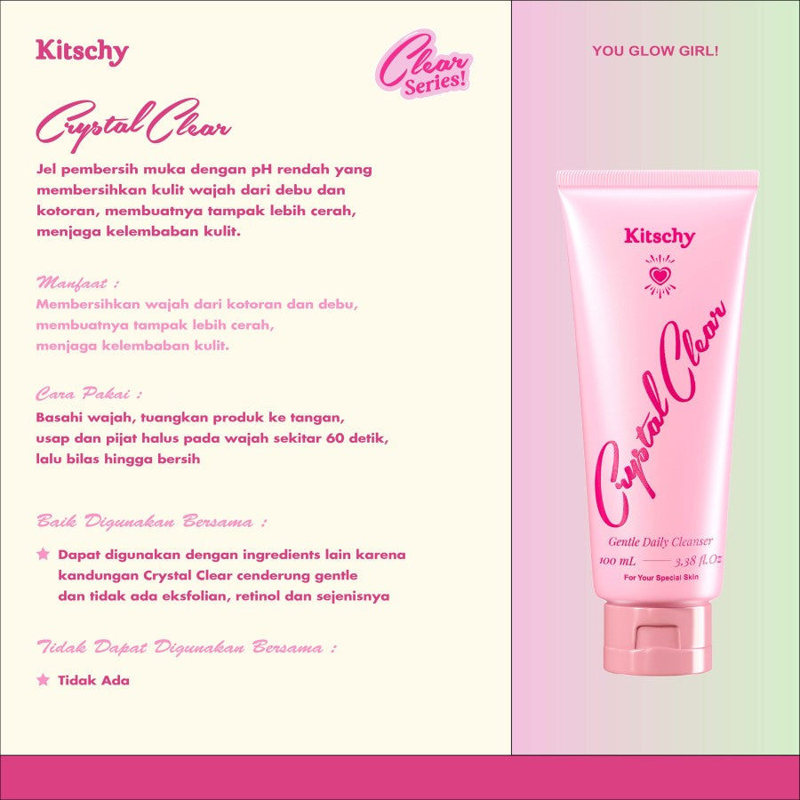 Crystal Clear Gentle Daily Cleanser - Kitschy