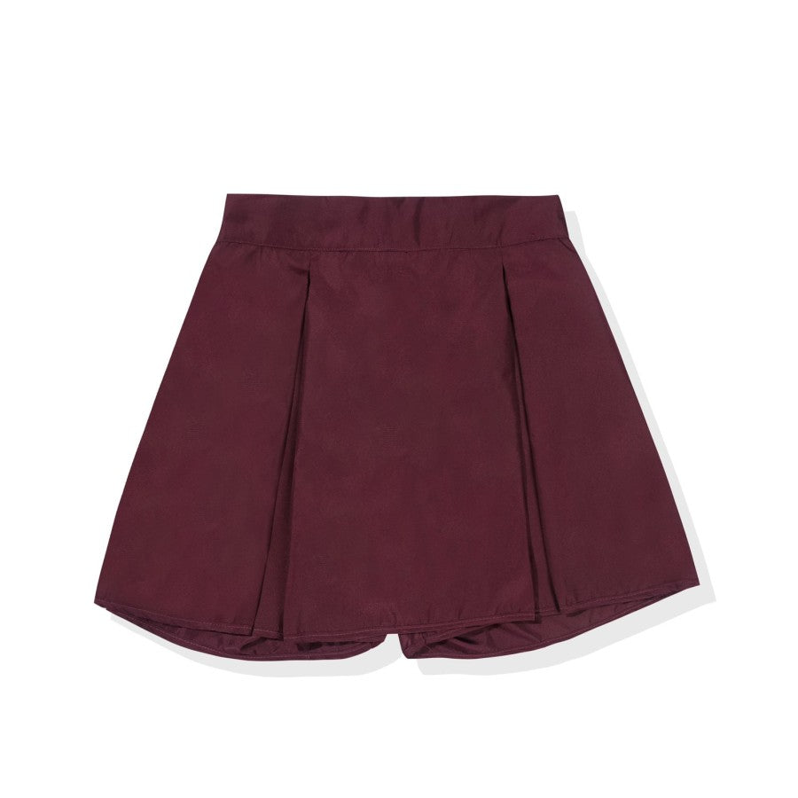 Pleated Skort Luxe Maroon - Taka