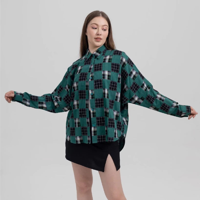 Alex Shirt Green - Tuff Puff