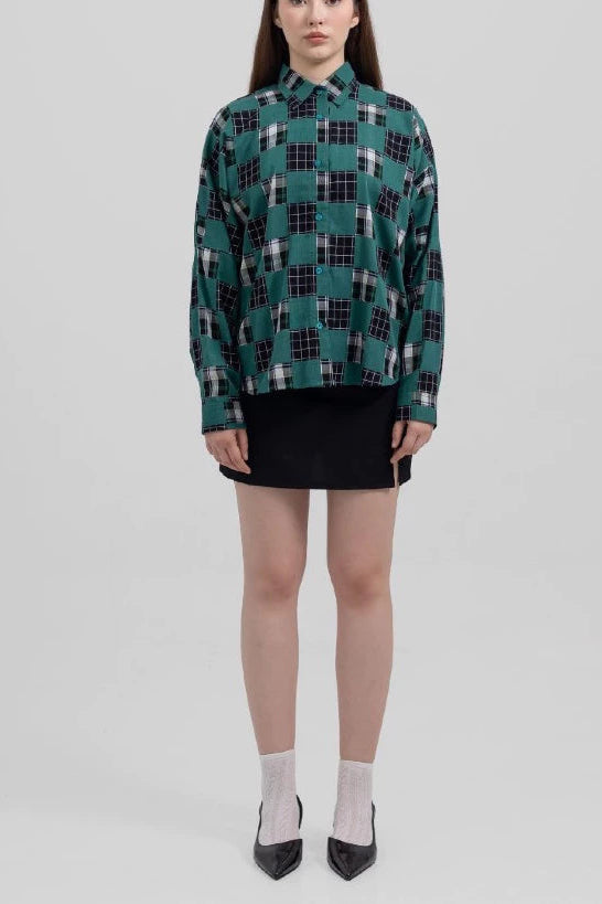 Alex Shirt Green - Tuff Puff