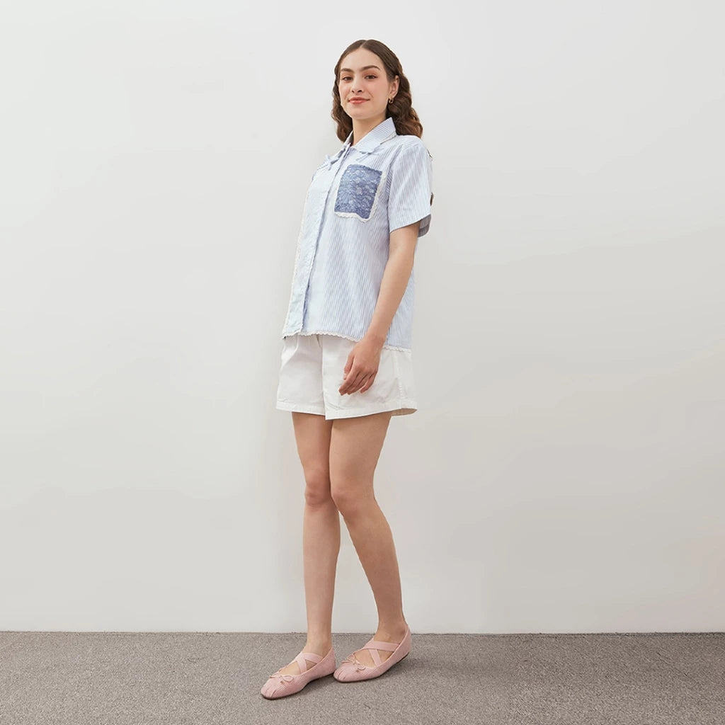 Alice Shirt Blue Stripe - Curato Market