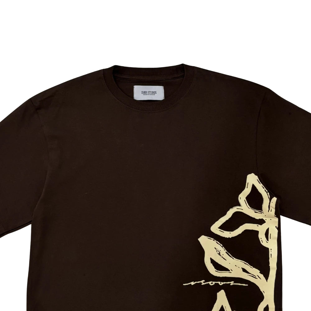 Amary T-Shirt Dark Brown - Isoos Studios