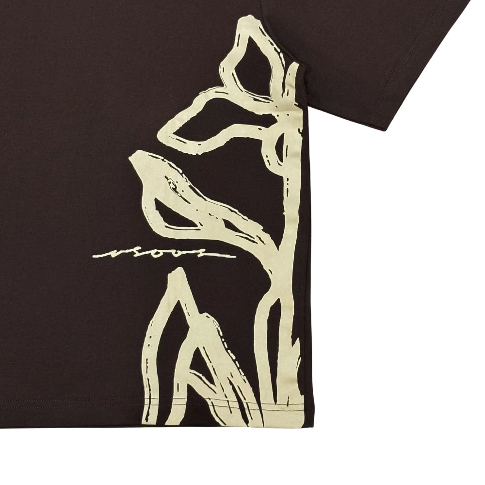 Amary T-Shirt Dark Brown - Isoos Studios