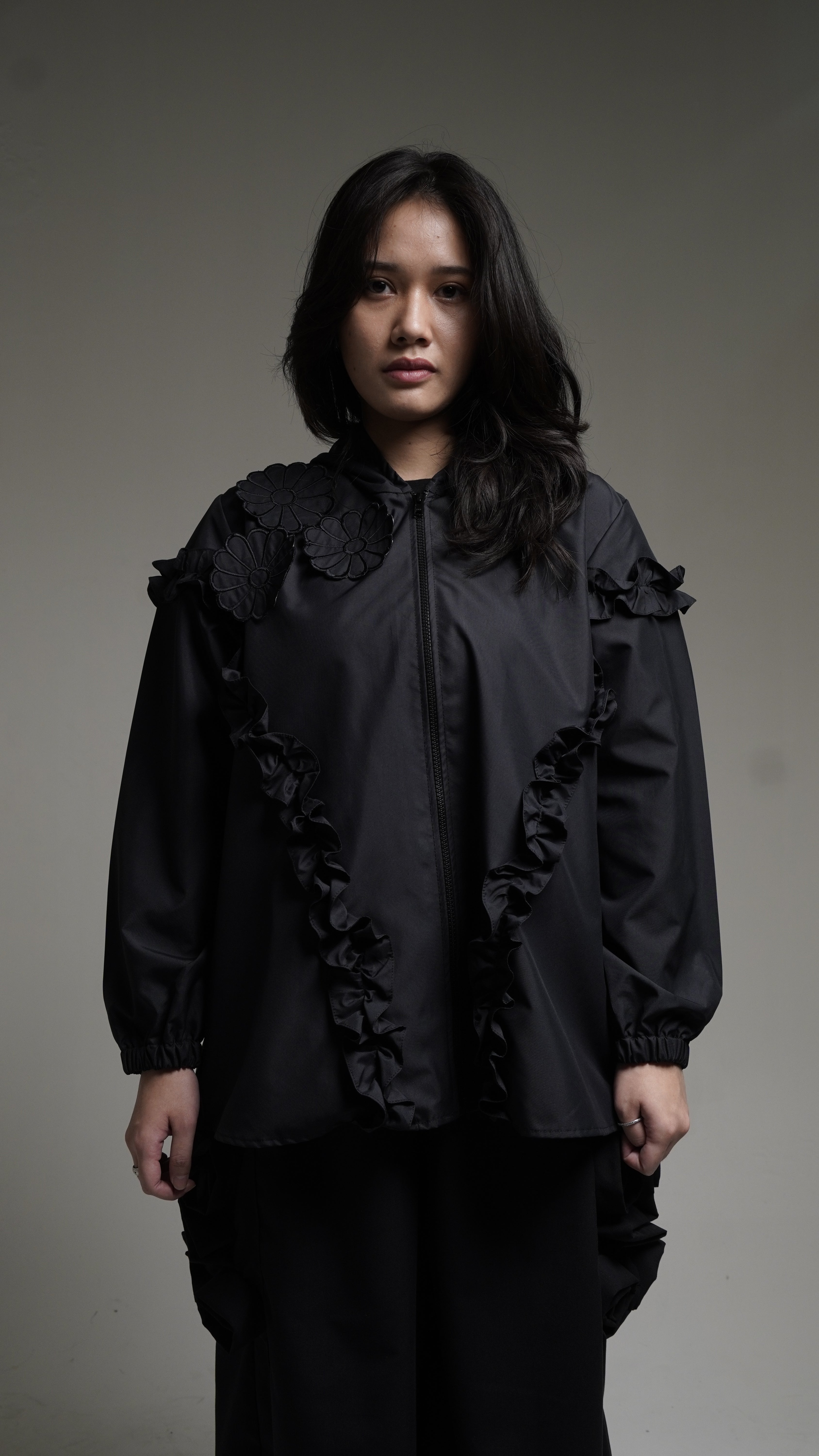 Haruna Sporty Jacket Black - House Of Reika (HOR)